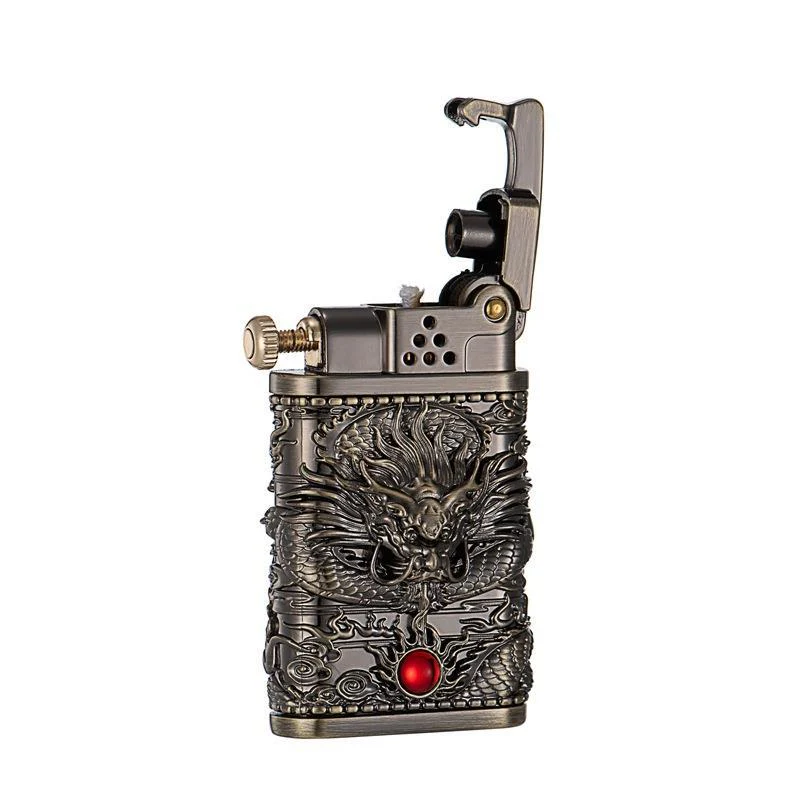 2026 Dragon Wings Brass Kerosene Lighter