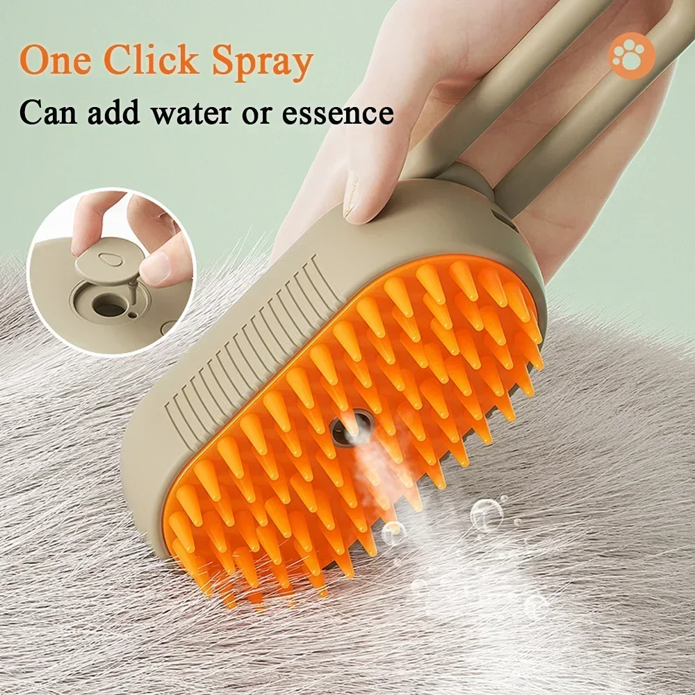 2026 3in1 Steamy Electric Pet Brush