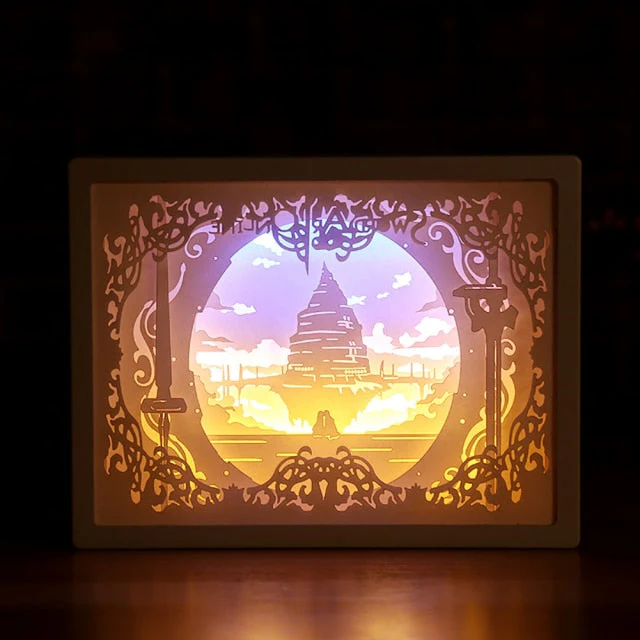 2026 Creative 3D Paper Box LED Night Lamp