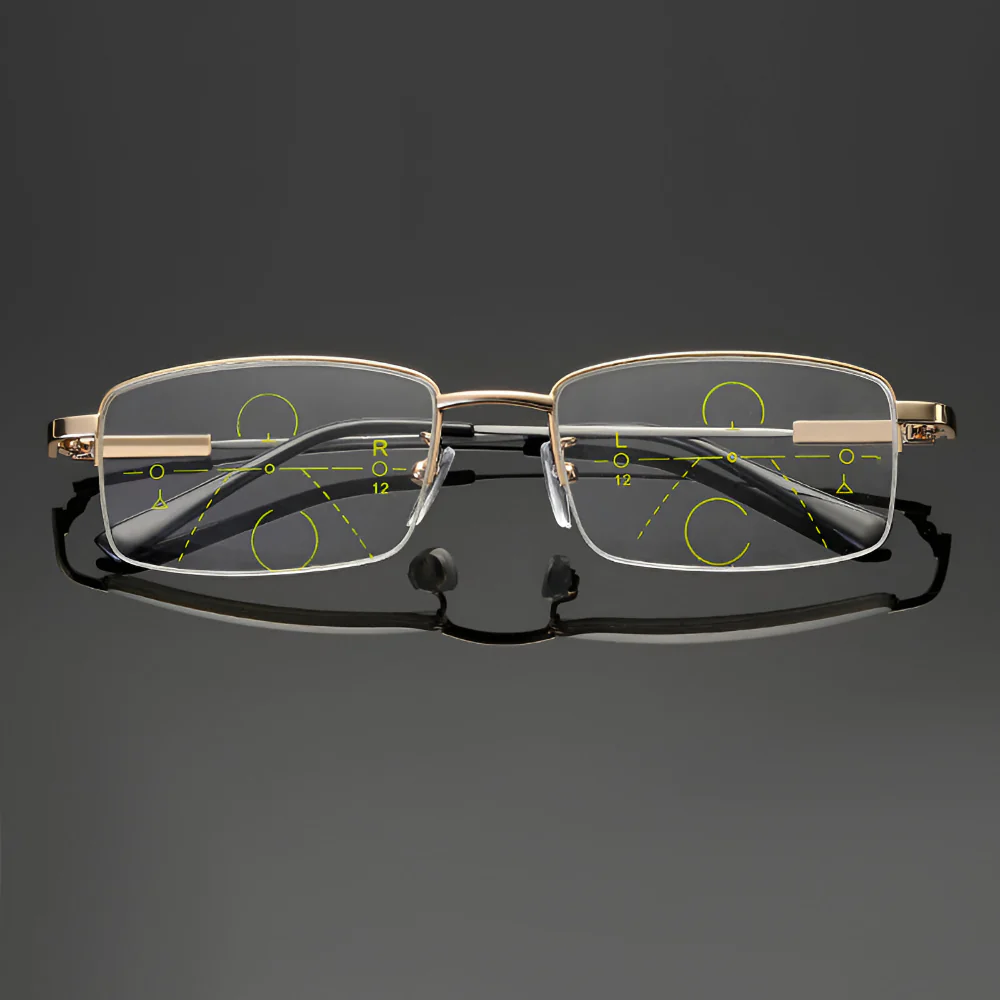 Reading Glasses Progressive Photochromic Titanium Frame Eyewear