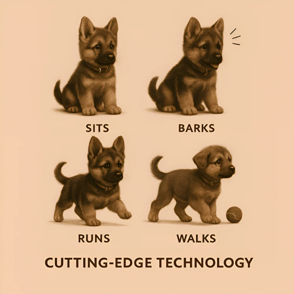 Dog Toy Interactive Puppy Robot Plush Walking Barking Pet