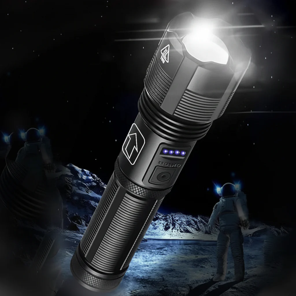 Flashlight Rechargeable LED Tactical Aluminum Zoom Torch