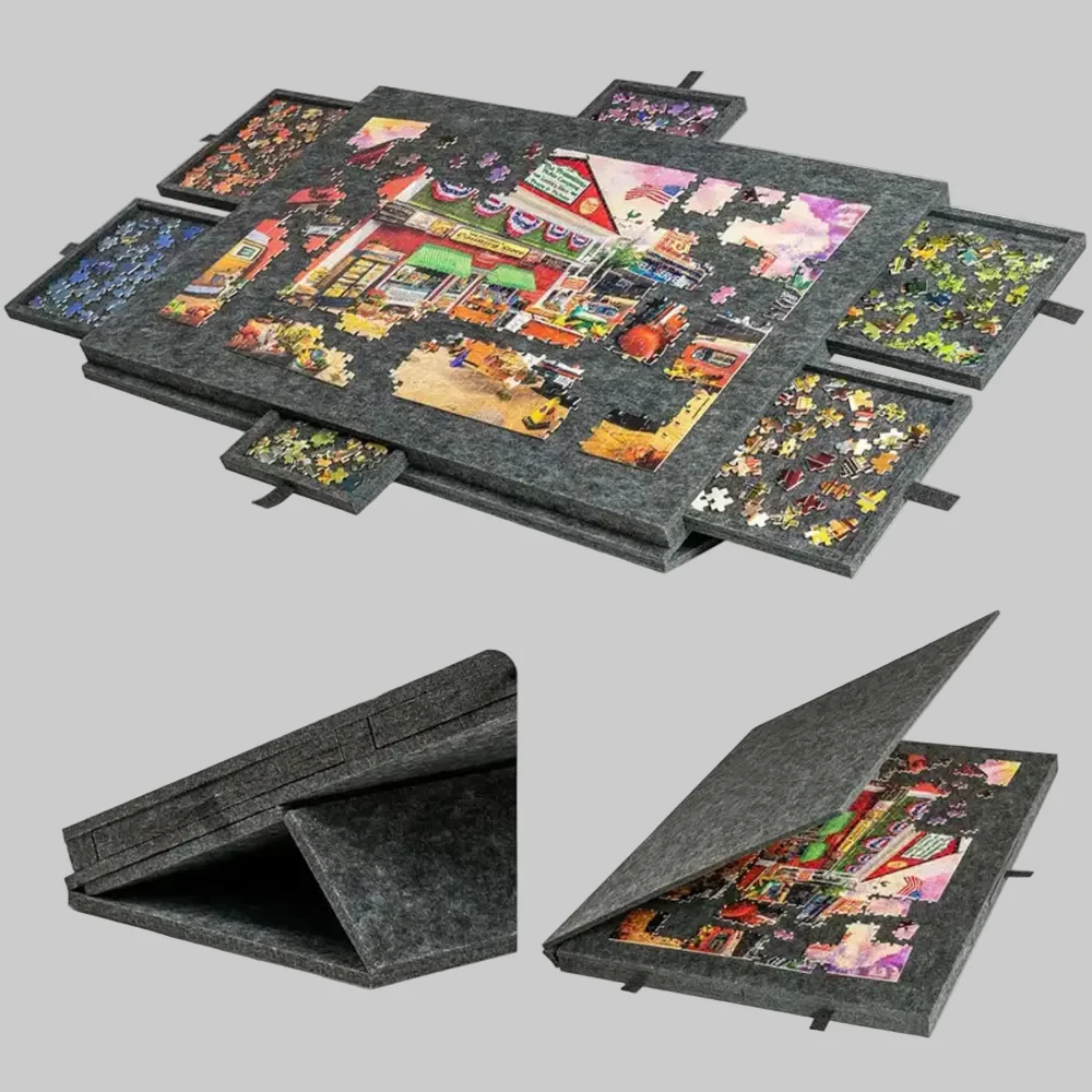 Puzzle Board Drawers Adjustable Jigsaw Puzzle Storage Case