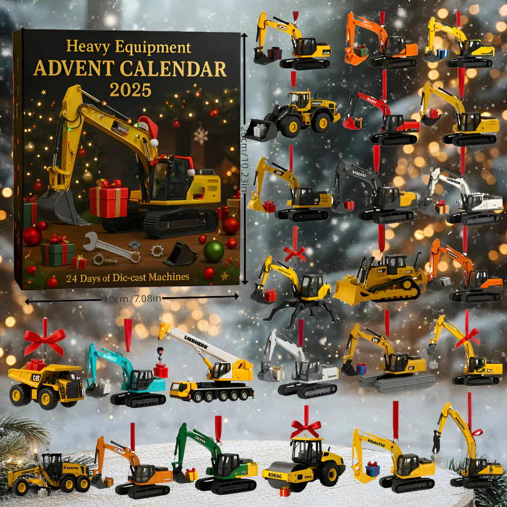 Construction Machinery Advent Calendar Mini Die-Cast Models