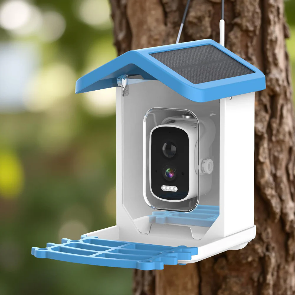 Bird Feeder Camera Outdoor Solar Roof Smart Video Device