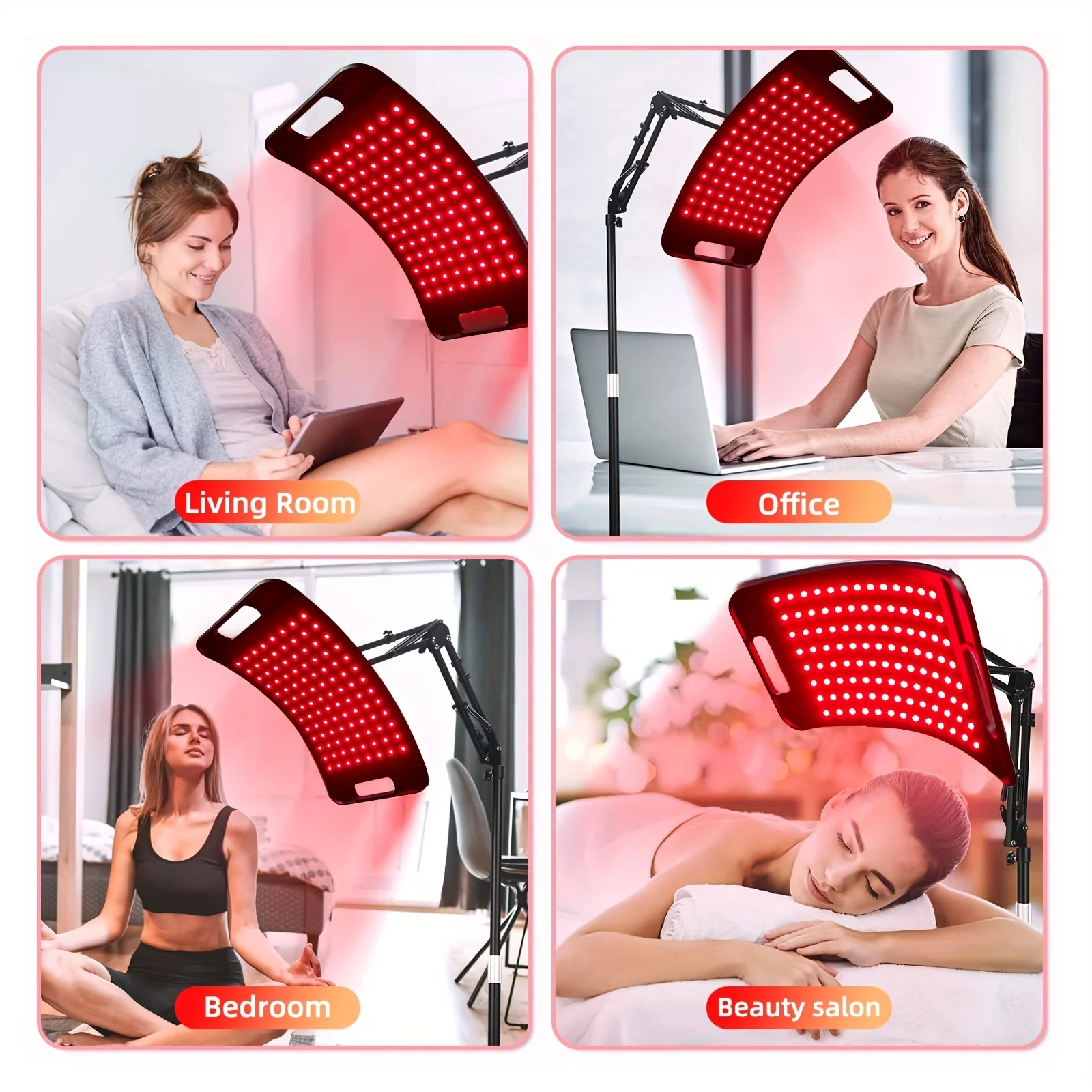 Red Light Therapy Lamp Infrared Light Stand Home Wellness