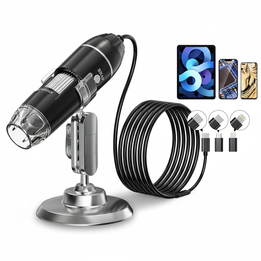 Digital Microscope Handheld USB Portable HD Magnifier Phone