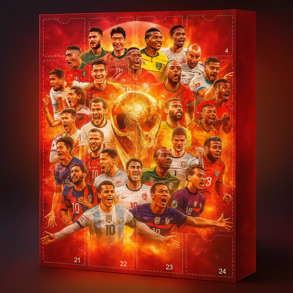 Football Advent Calendar Figure Display Set