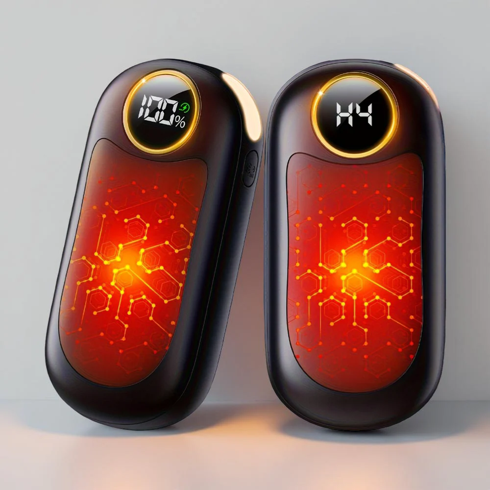 Hand Warmer Electric Rechargeable Pocket Heater Dual Pack