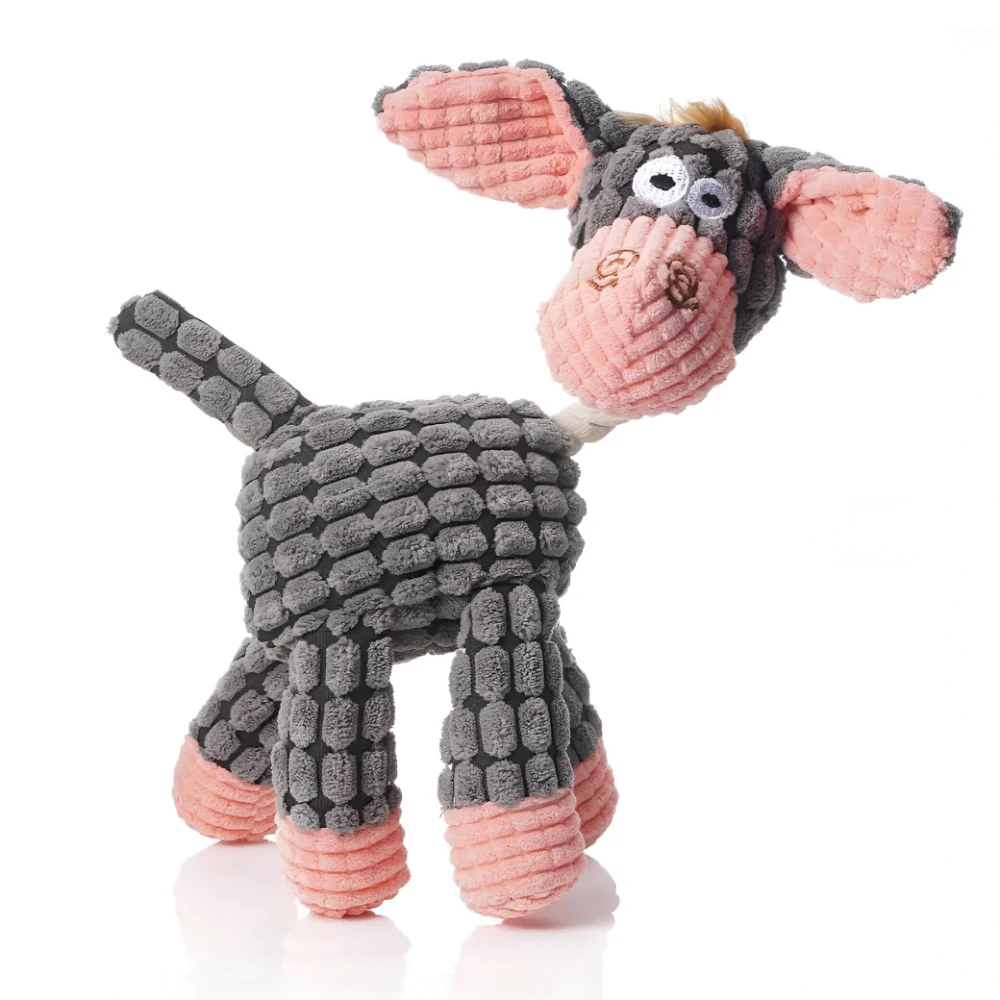 Dog Toy Rope Animal Chew Squeaker