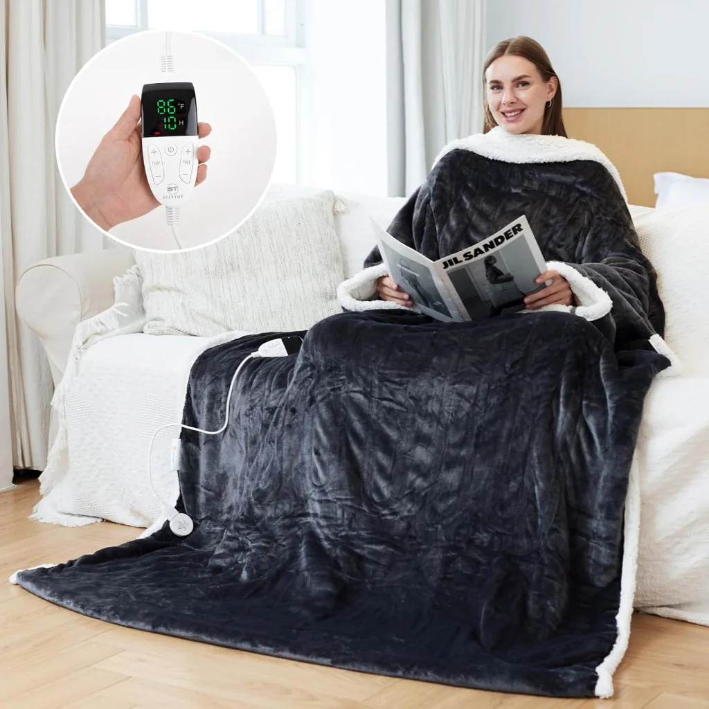 Winter Heated Blanket Wearable Electric Adult Throw