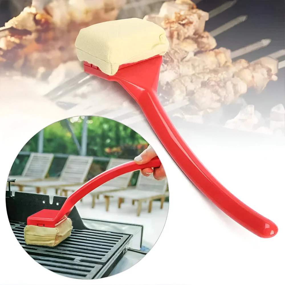 Grill Cleaning Brush Steam Scrubber Long Handle BBQ Tool