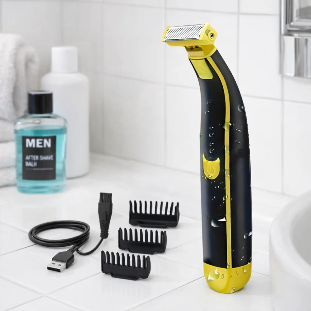 Electric Shaver Body Hair Trimmer USB Rechargeable