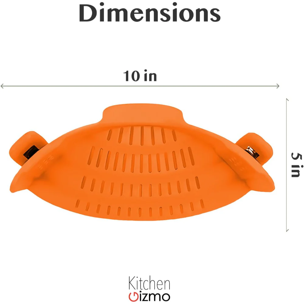 Kitchen Strainer Clip Style Pot Pasta Colander Silicone