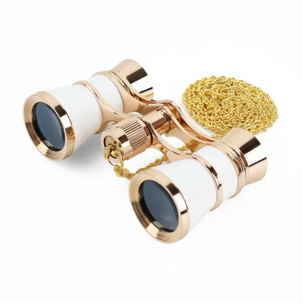 Opera Glasses Theater Binoculars Foldable Handle Clear Optics