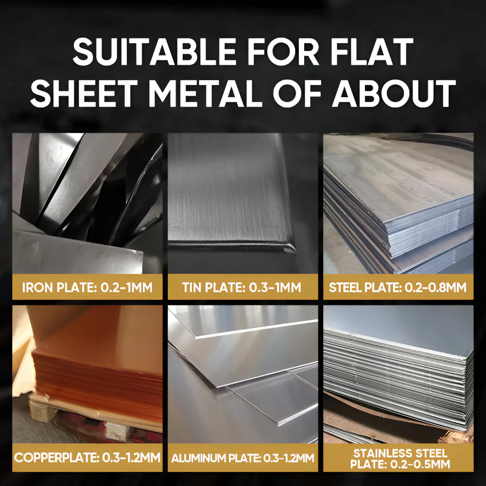 Drill Attachment Metal Cutting Tool Double Head Sheet Nibbler