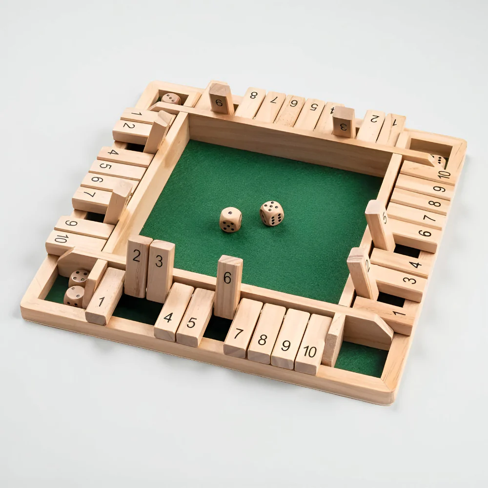 Board Game Wooden Math Learning Family Tabletop Educational Set