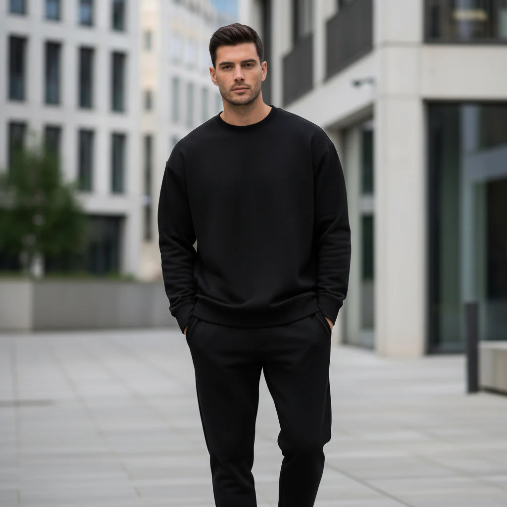 Mens Sweatshirt Casual Crew Neck Pullover Spring Fall