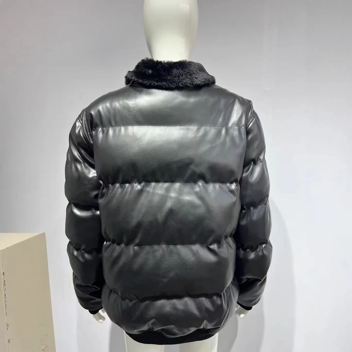Winter Jacket Puffer High Collar Wind Blocking Outerwear
