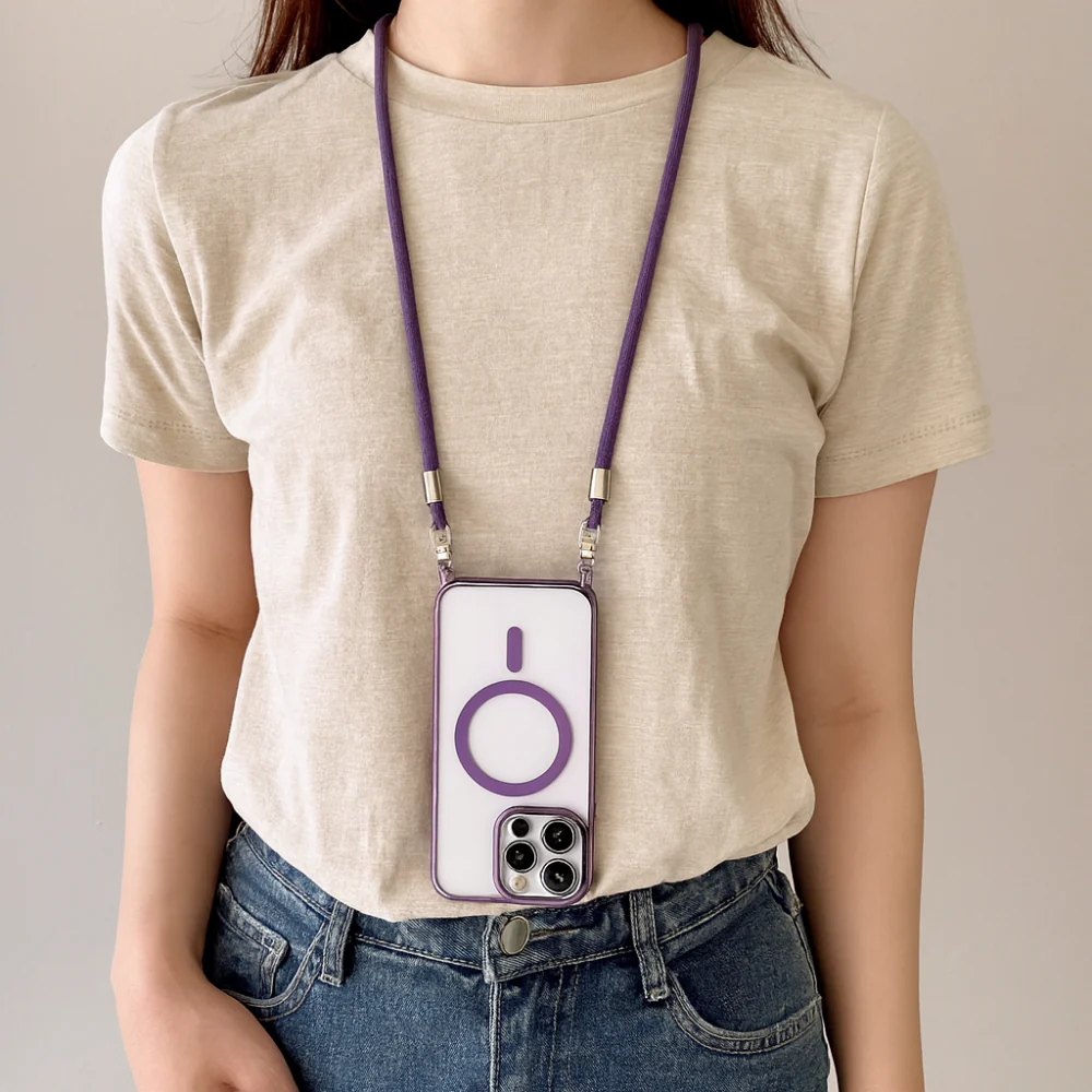 Phone Case MagSafe Crossbody Strap Lanyard Cover