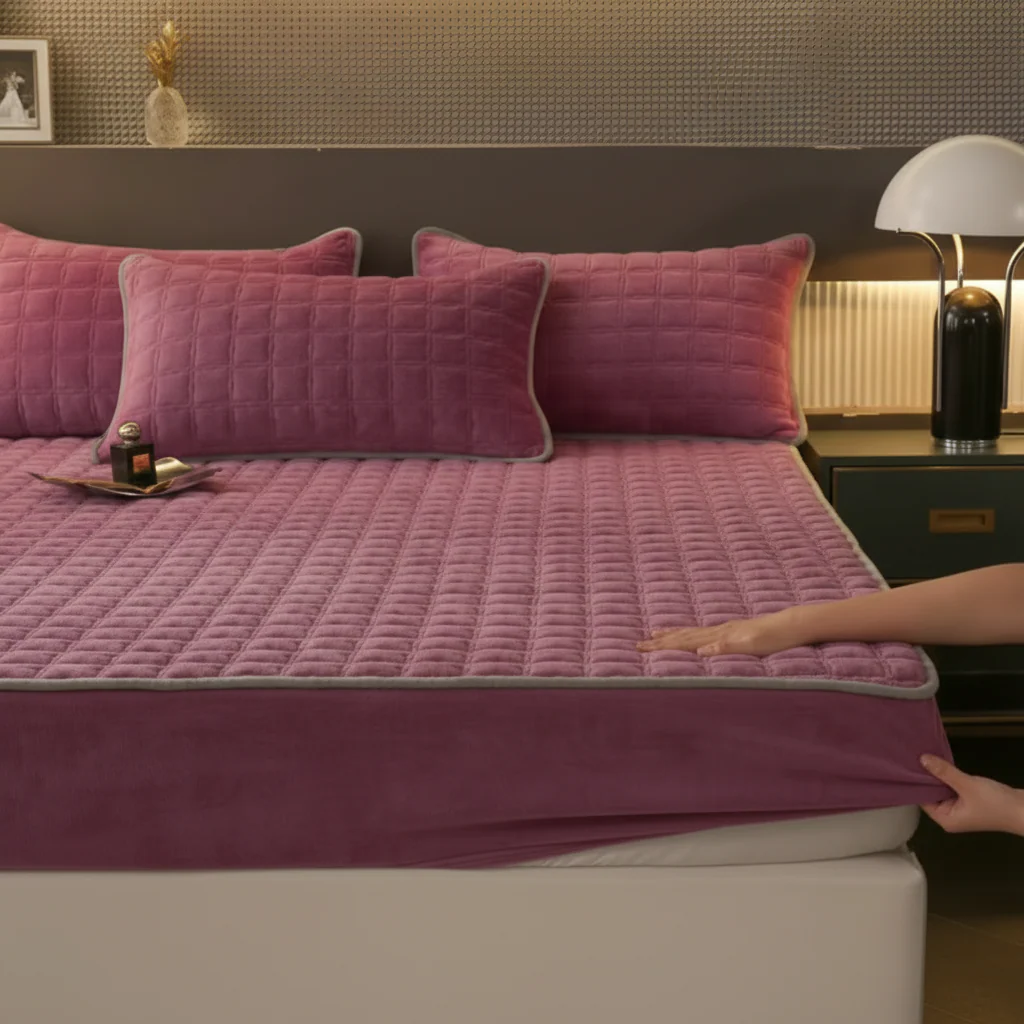 Bed Sheets Fitted Sheet Soft Breathable Mattress Cover