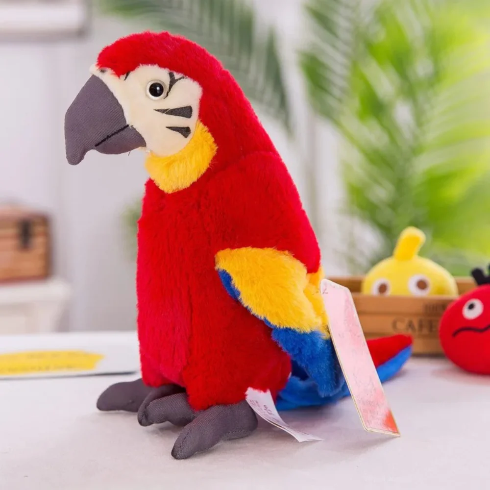 Toy Parrot Talking Plush Interactive Kids Learning Voice Repeat