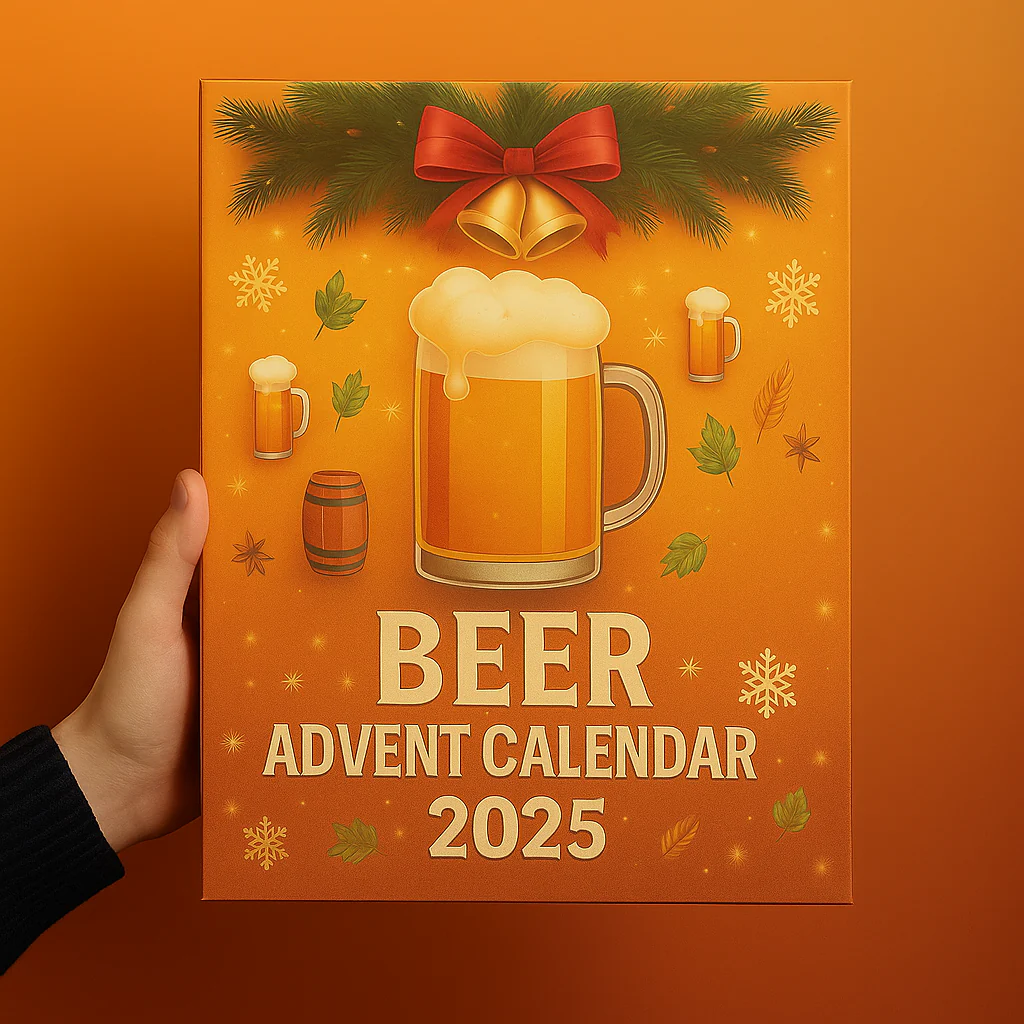 Advent Calendar Beer Style Mini Bottle Ornament Holiday Set