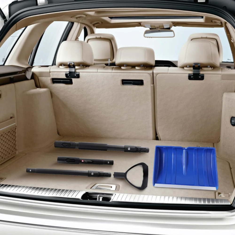 Snow Shovel Adjustable Handle Wide Blade Plastic Scoop Tool