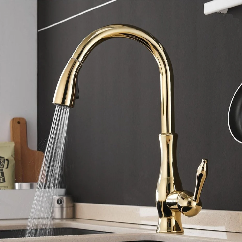 Kitchen Faucet Pull Out Metal Sink Tap Design