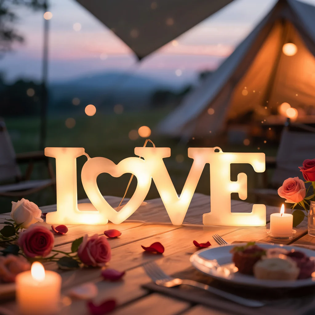 Wall Decor Heart LED Night Light Battery Powered Valentine Gift