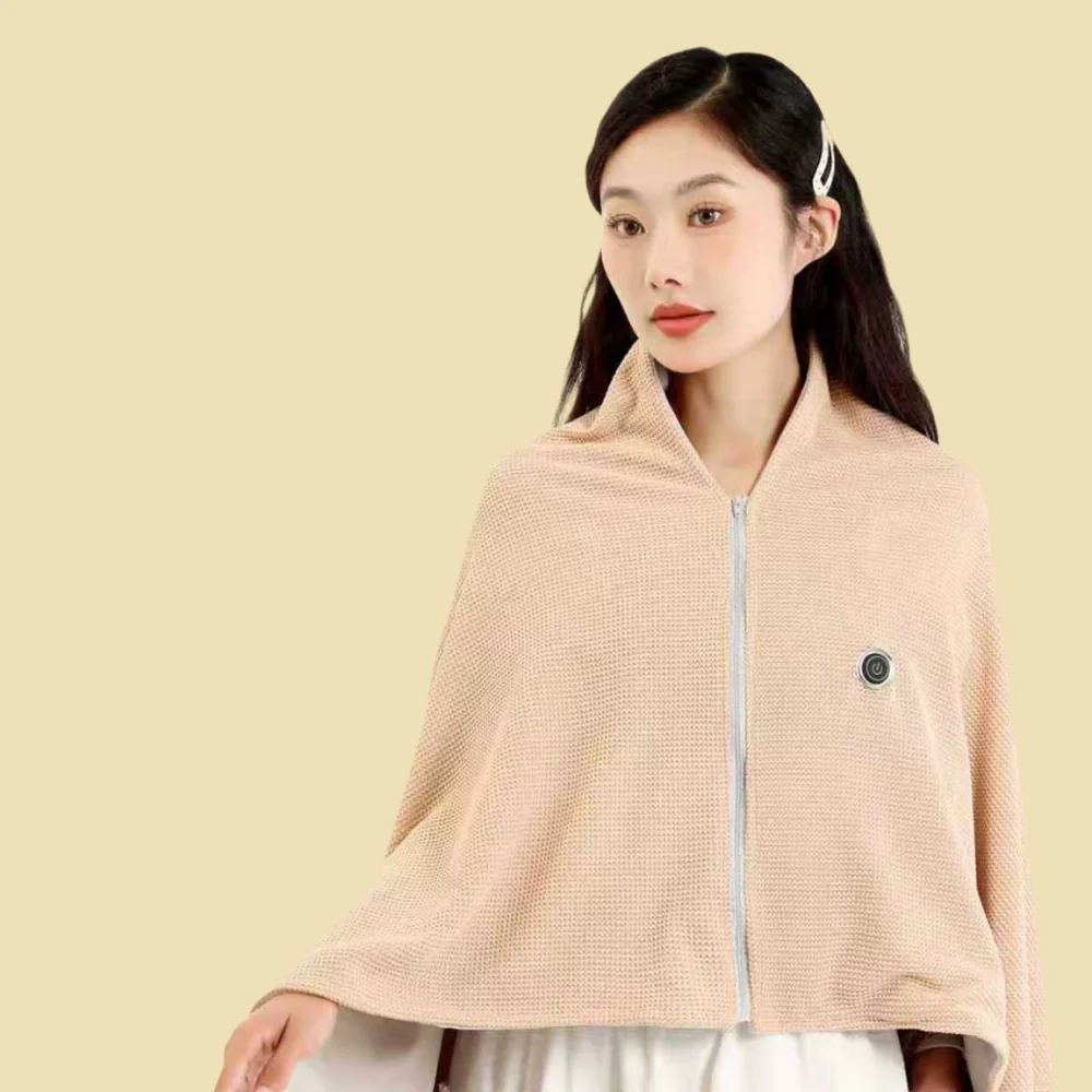 Electric Heated Blanket Wearable USB Warm Shawl Wrap