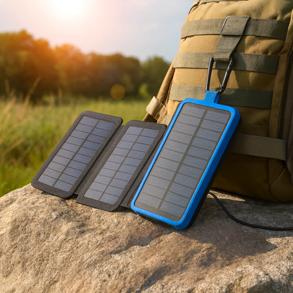 Portable Solar Charger Power Bank Foldable Panel