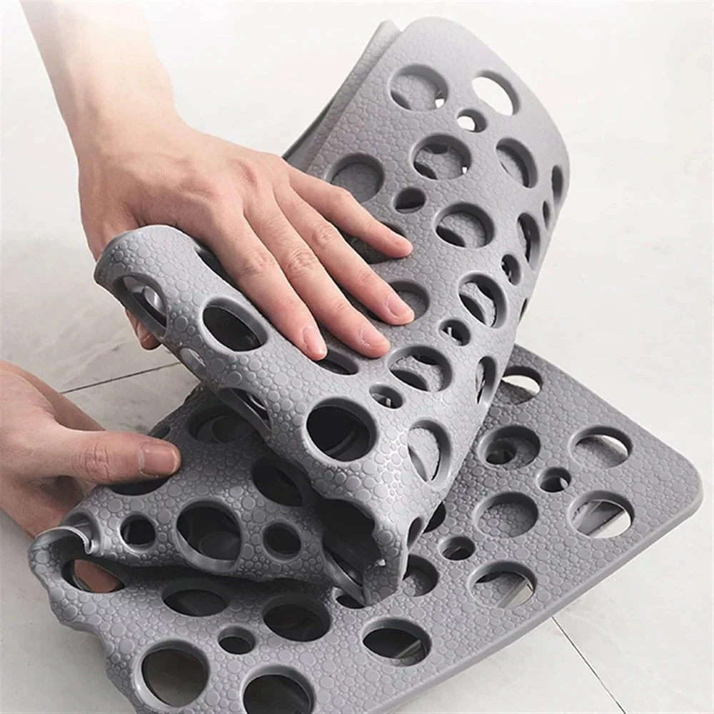 Bath Mat Shower Suction Cup Drain Design