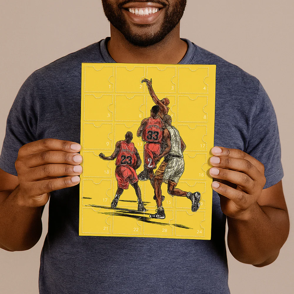 Basketball Advent Calendar Mini Figures Collectible Gift Box