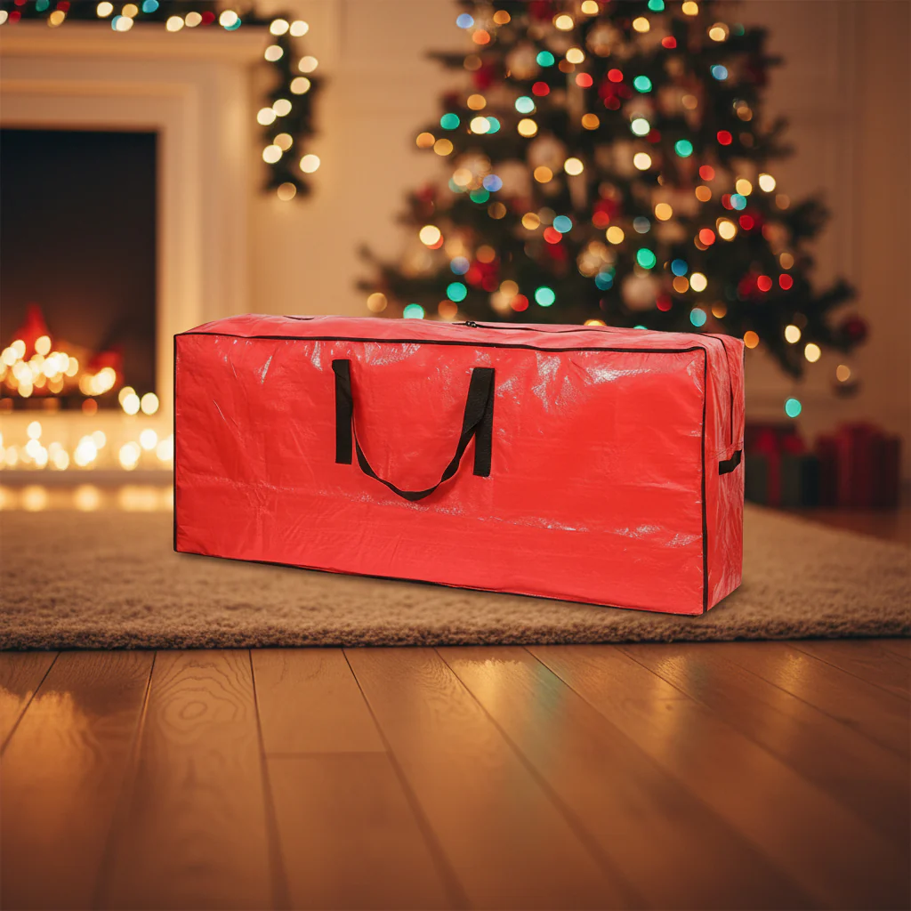 Christmas Tree Storage Bag Heavy Duty Waterproof Plastic Organizer