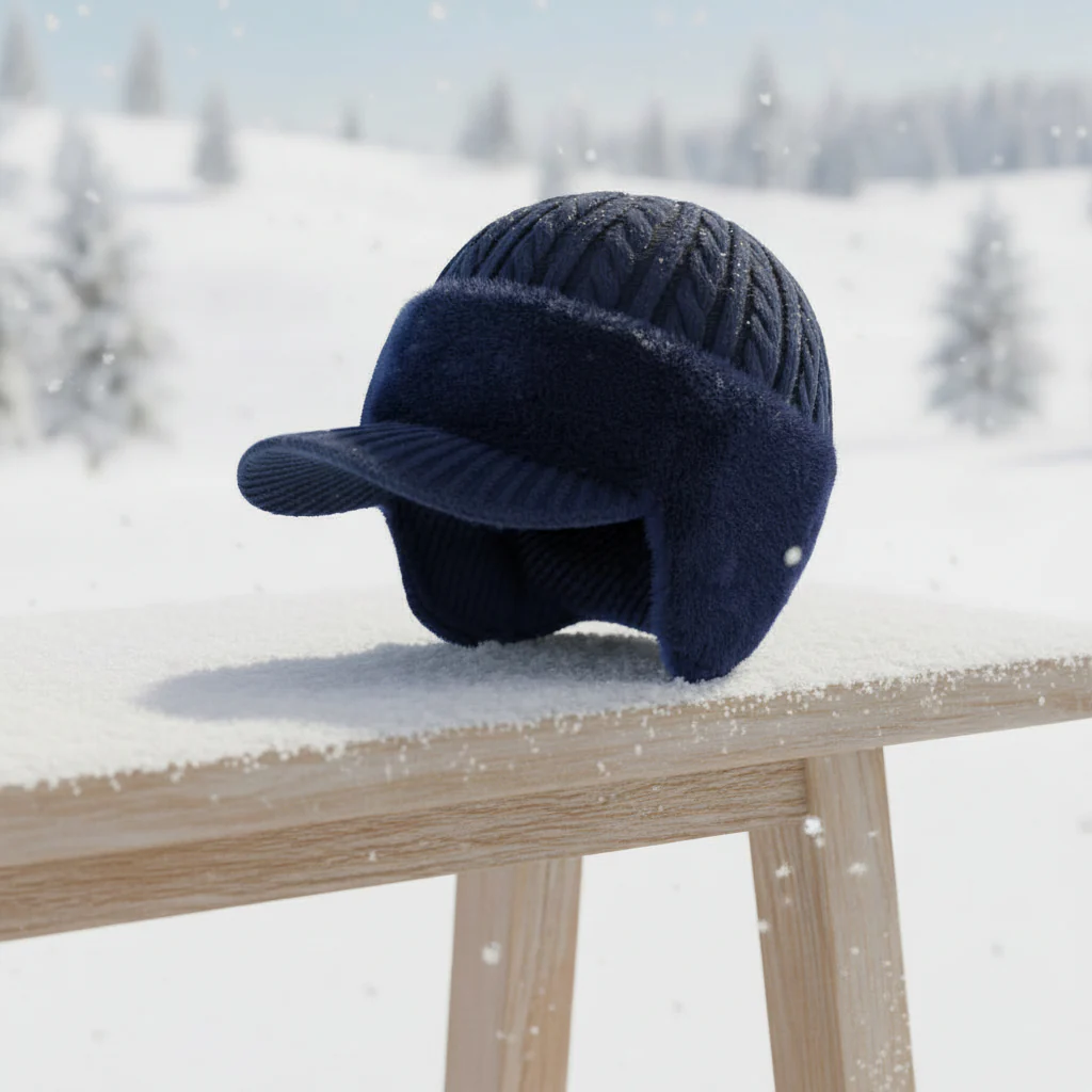 Winter Hat Trapper Knit Cap Ear Flap Cold Weather Wear