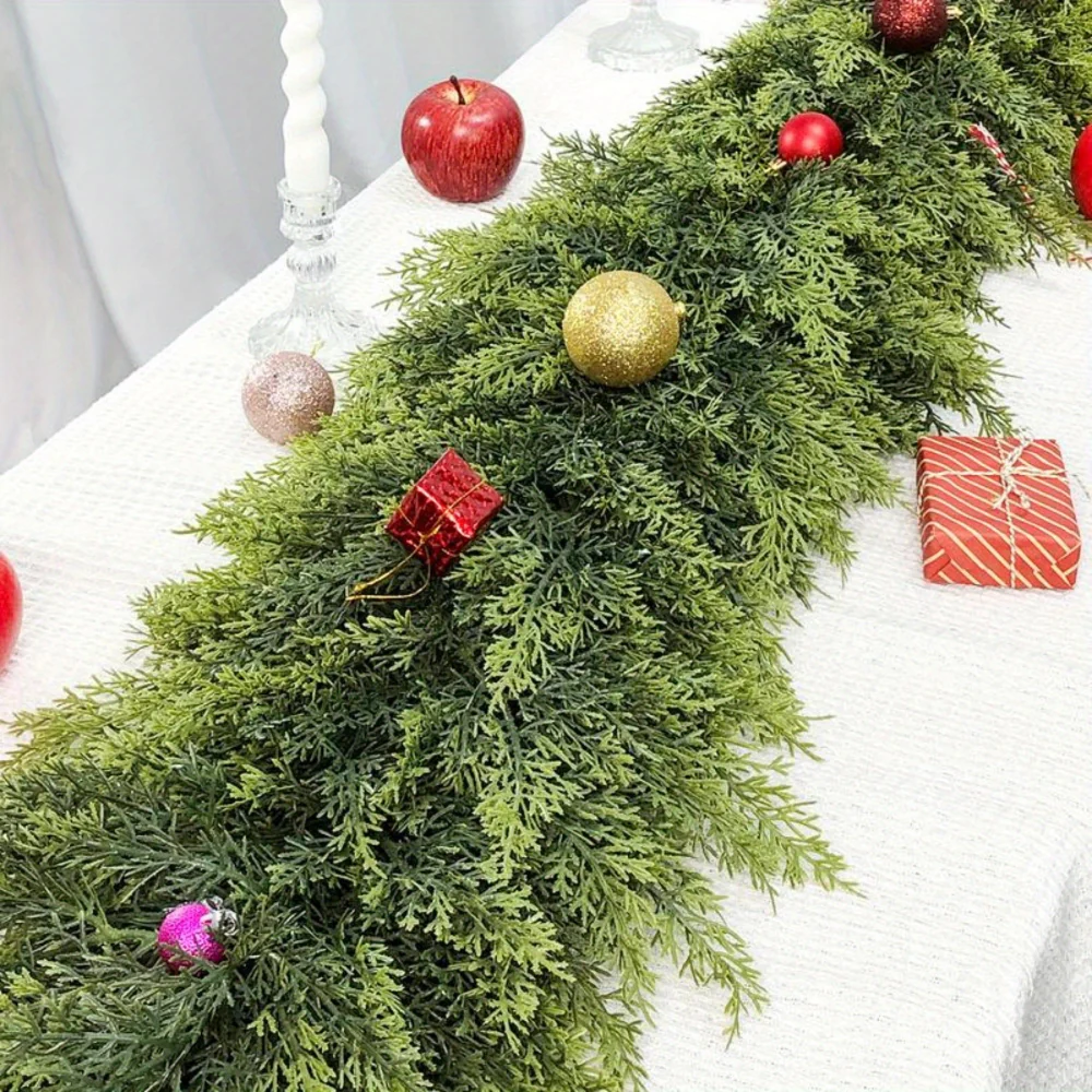 Christmas Garland Artificial Greenery Art Deco Mantle Stair Trim