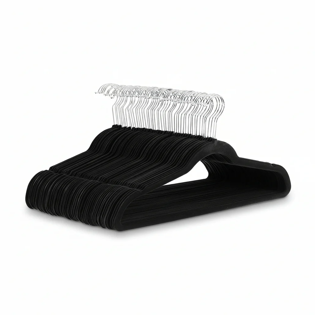 Clothes Hangers Velvet Non Slip Slim Closet Organizer Set