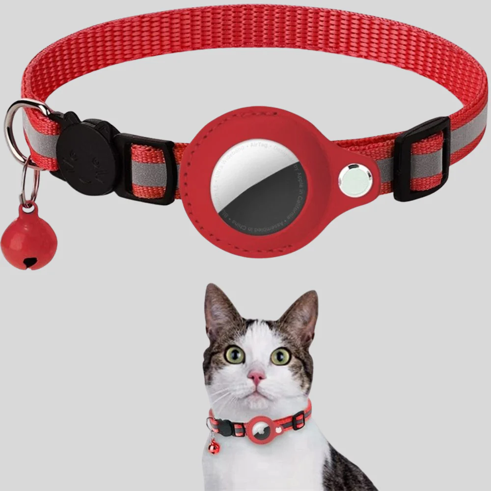 Cat Collar GPS Holder Reflective Breakaway Adjustable Strap