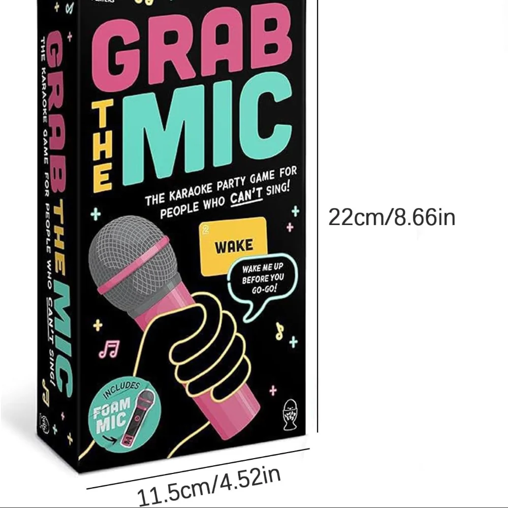 Party Game Karaoke Card Microphone Singing Challenge