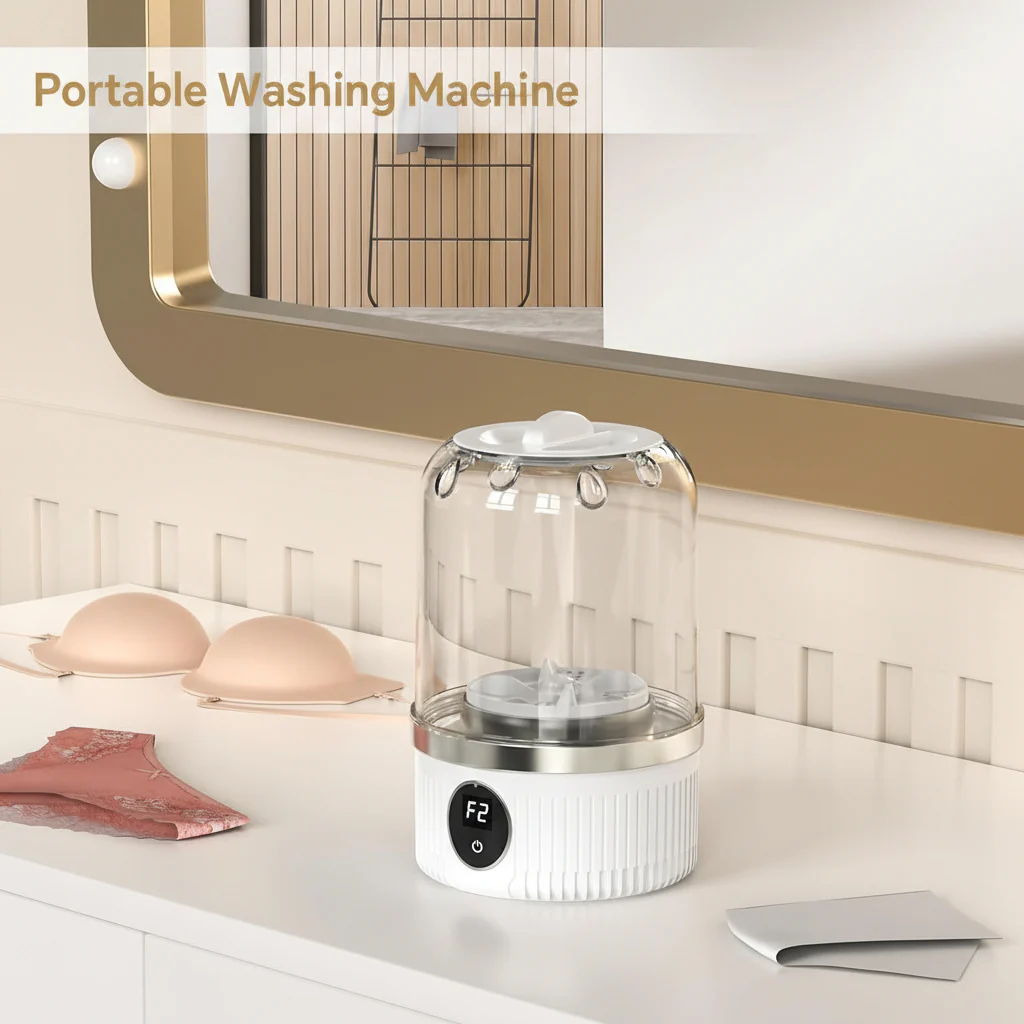 Portable Washing Machine Mini USB Compact Laundry Cleaner
