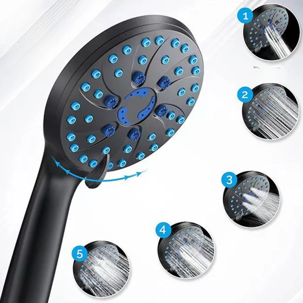 Shower Head Handheld High Pressure Multi Spray Hose Kit