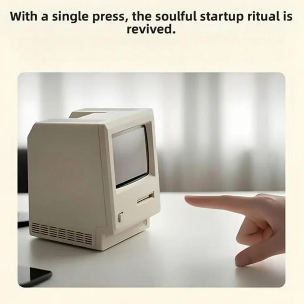 Night Light Retro Computer Luminous Plastic Desk Lamp