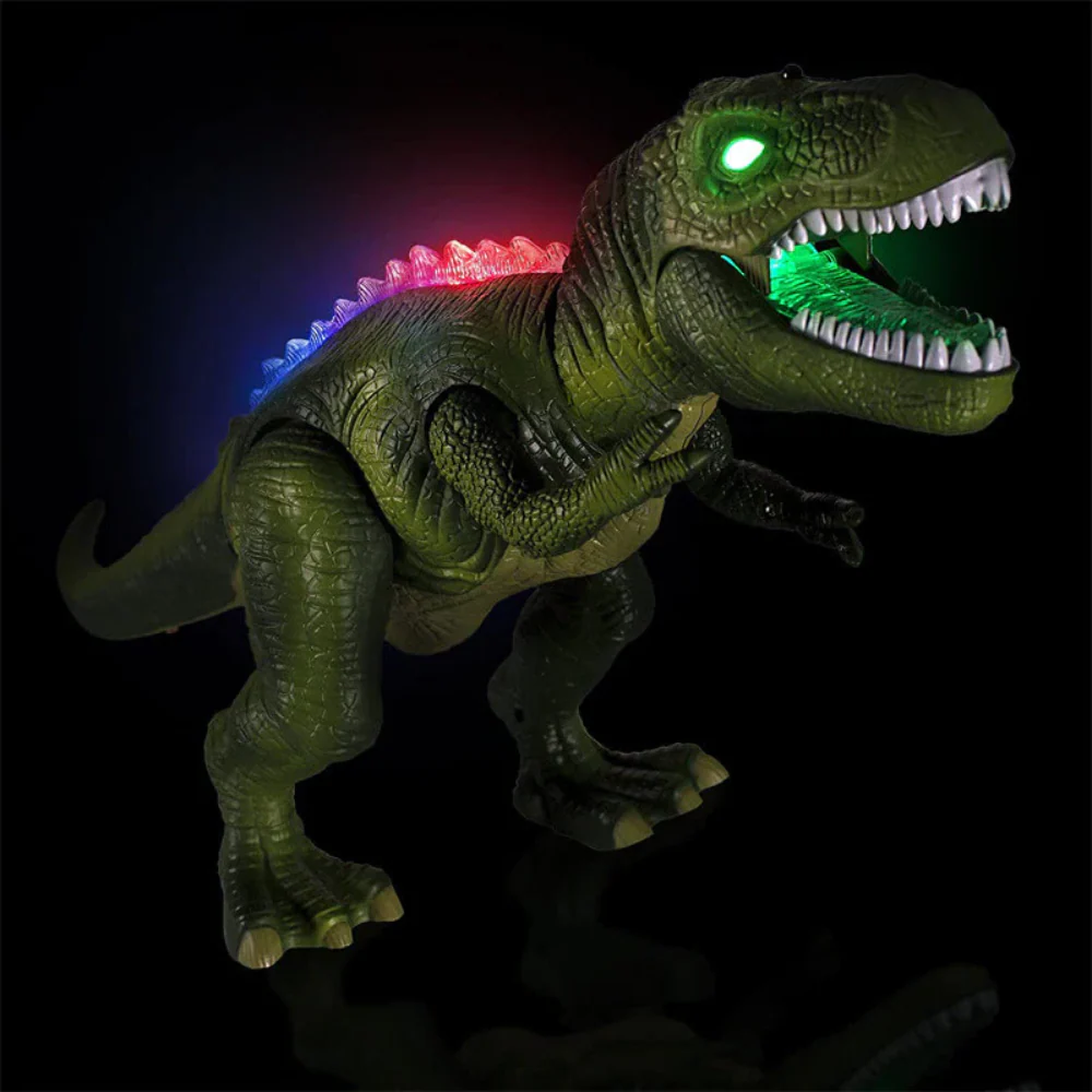 Dinosaur Remote Control Walking Toy Roaring Light Up Action Figure