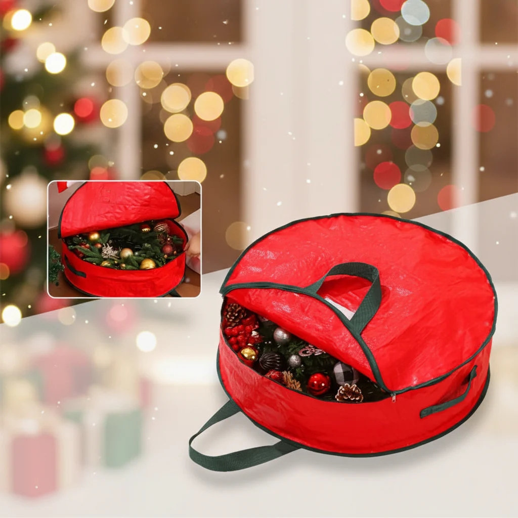 Garland Storage Bag Polypropylene Christmas Decoration Organizer