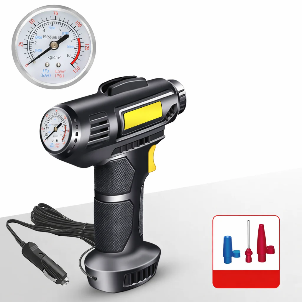 Portable Air Compressor Tire Inflator Cordless Auto-Stop Pump
