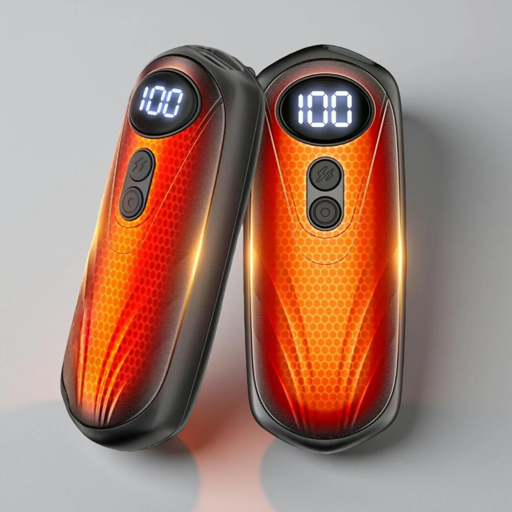 Hand Warmers Rechargeable LED Pocket Heater Set