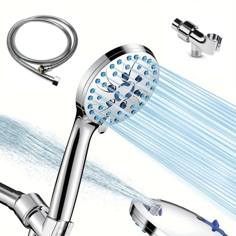 Shower Head Handheld High Pressure Multi Spray Hose Kit