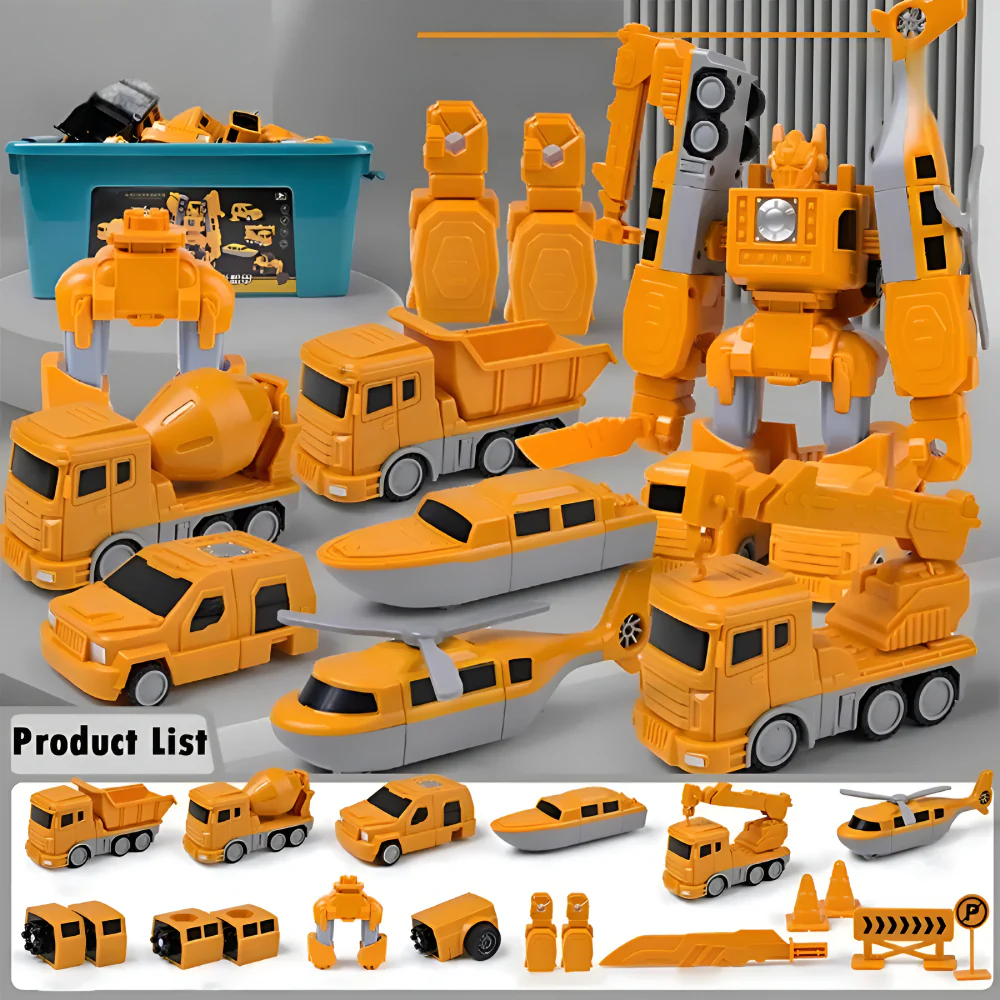 Toy Vehicle Transforming Construction Set Modular Design