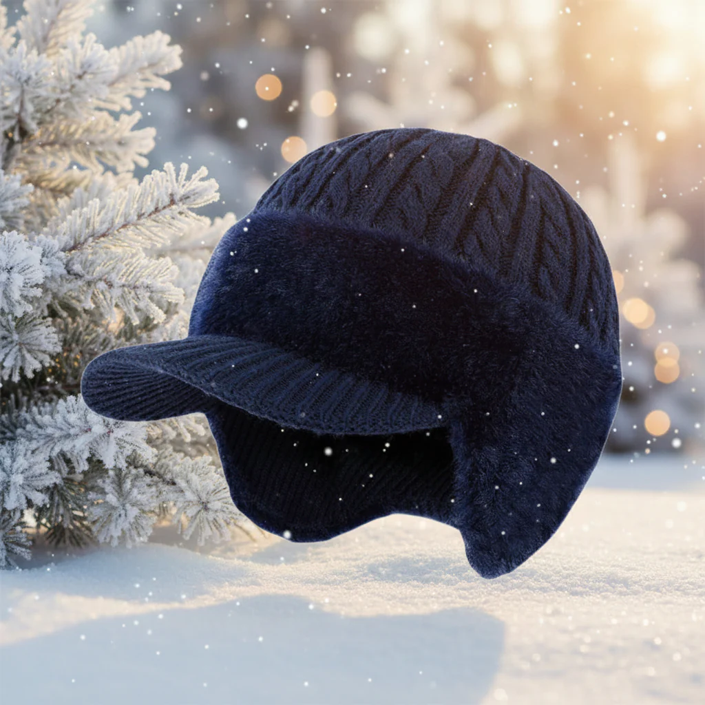 Winter Knit Hat Trapper Ear Flap Cap